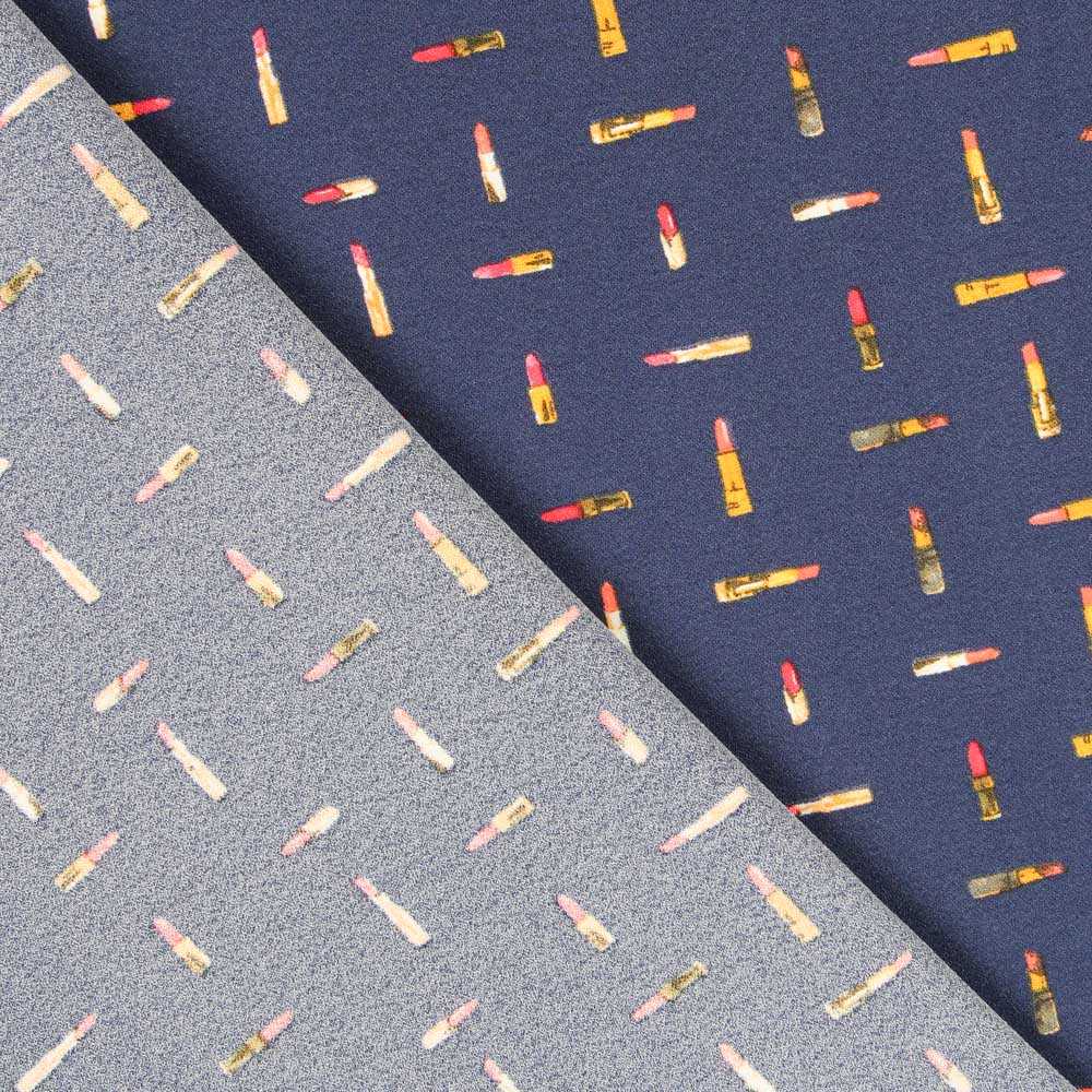 Crêpe Fashion Bleu Foncé - Ribes y Casals