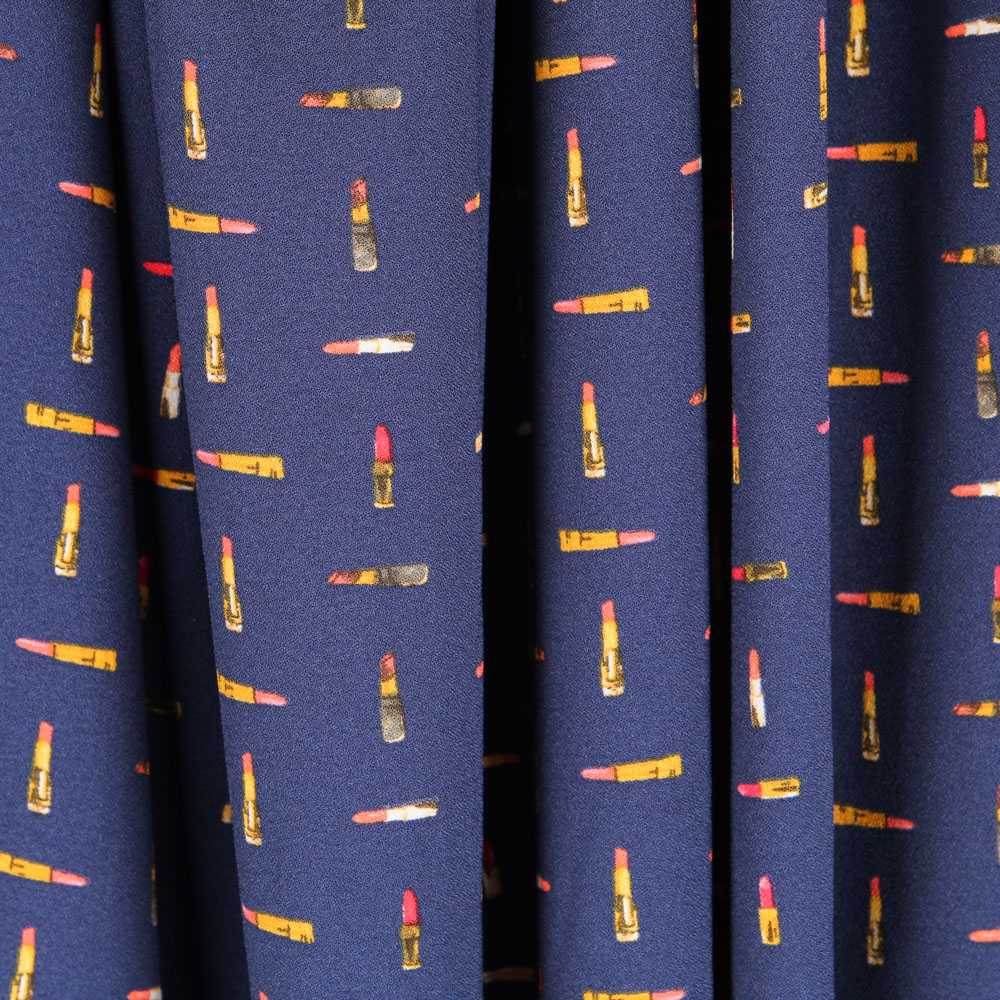 Crêpe Fashion Bleu Foncé - Ribes y Casals