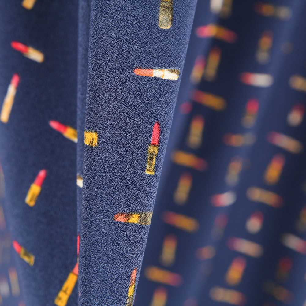 Crêpe Fashion Bleu Foncé - Ribes y Casals