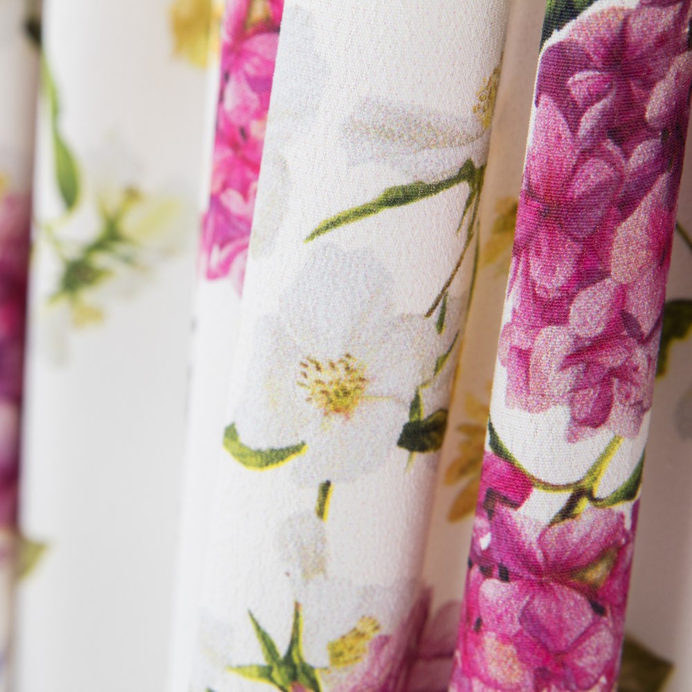 Crepe Fin Pois Marine - Ribes y Casals