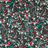 Crêpe Fleurs Vert Fôret - Ribes y Casals