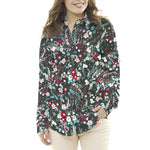 Crêpe Fleurs Vert Fôret - Ribes y Casals