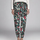 Crêpe Fleurs Vert Fôret - Ribes y Casals