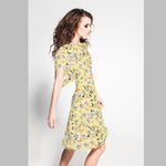 Crepe Floral Jaune - Ribes y Casals