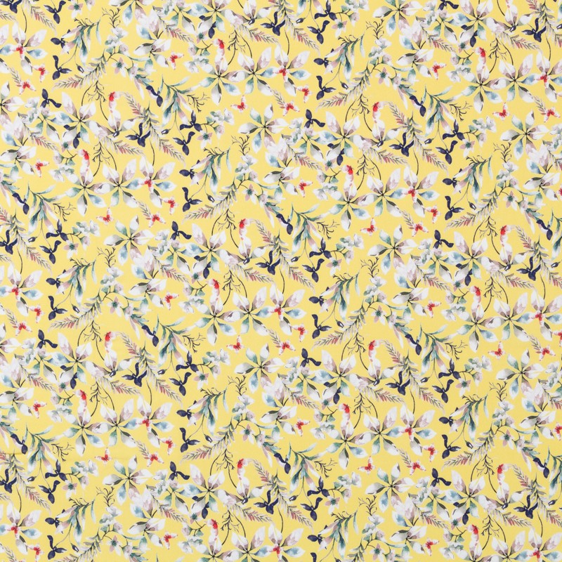 Crepe Floral Jaune - Ribes y Casals
