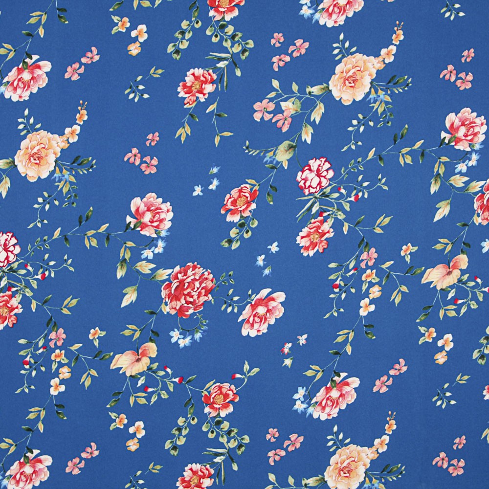 Crêpe Floral Bleu - Ribes y Casals