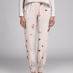 Crêpe Floral Fond Rose - Ribes y Casals