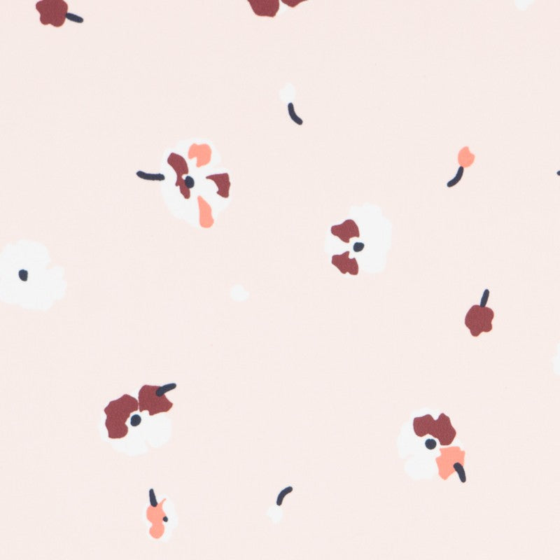 Crêpe Floral Fond Rose - Ribes y Casals