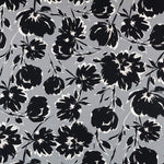 Crepe Floral Gris - Ribes y Casals