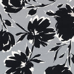 Crepe Floral Gris - Ribes y Casals