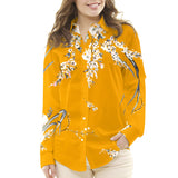 Crêpe Florale Ocre - Ribes y Casals