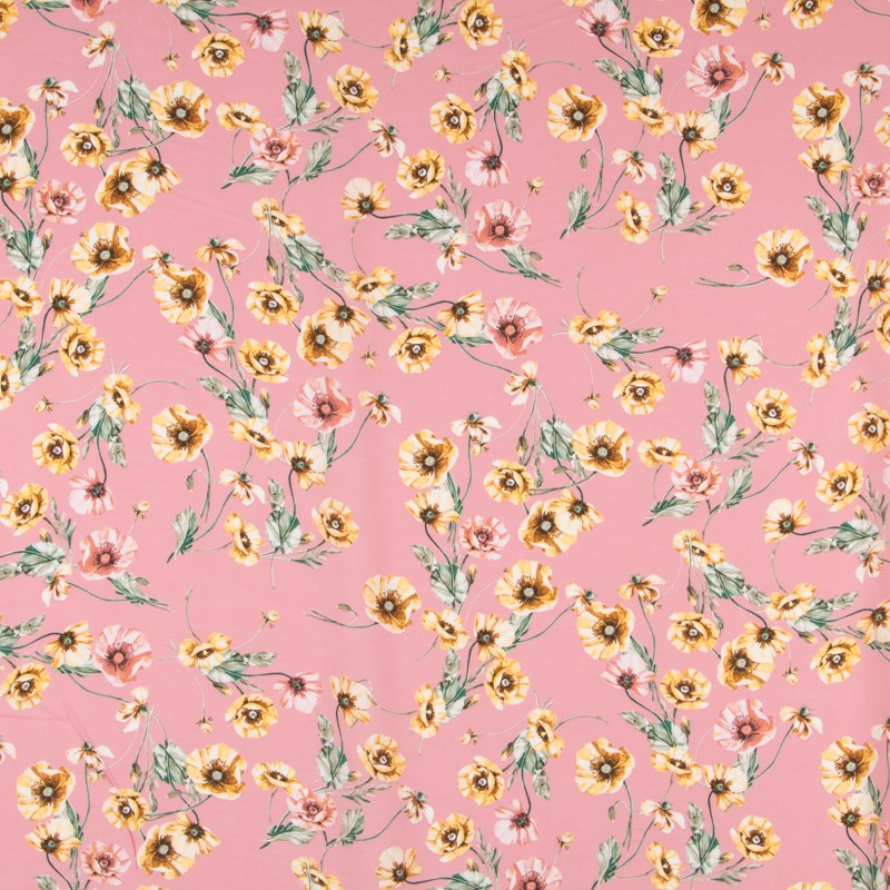 Crêpe Floral Rose - Ribes y Casals