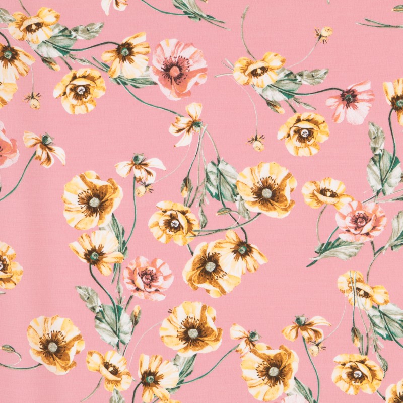 Crêpe Floral Rose - Ribes y Casals