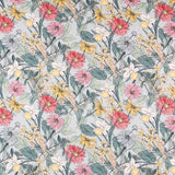 Crepe Floral Turquoise Clair - Ribes y Casals