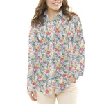 Crepe Floral Turquoise Clair - Ribes y Casals