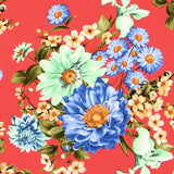 Crêpe Floral Corail - Ribes y Casals