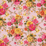 Crêpe Fleurs de Roses Rose - Ribes y Casals