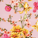 Crêpe Fleurs de Roses Rose - Ribes y Casals