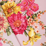 Crêpe Fleurs de Roses Rose - Ribes y Casals