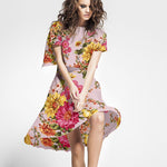 Crêpe Fleurs de Roses Rose - Ribes y Casals