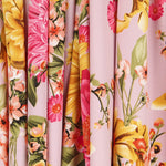 Crêpe Fleurs de Roses Rose - Ribes y Casals