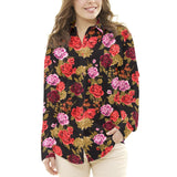 Crepe Fleurs Flamenco Noir - Ribes y Casals