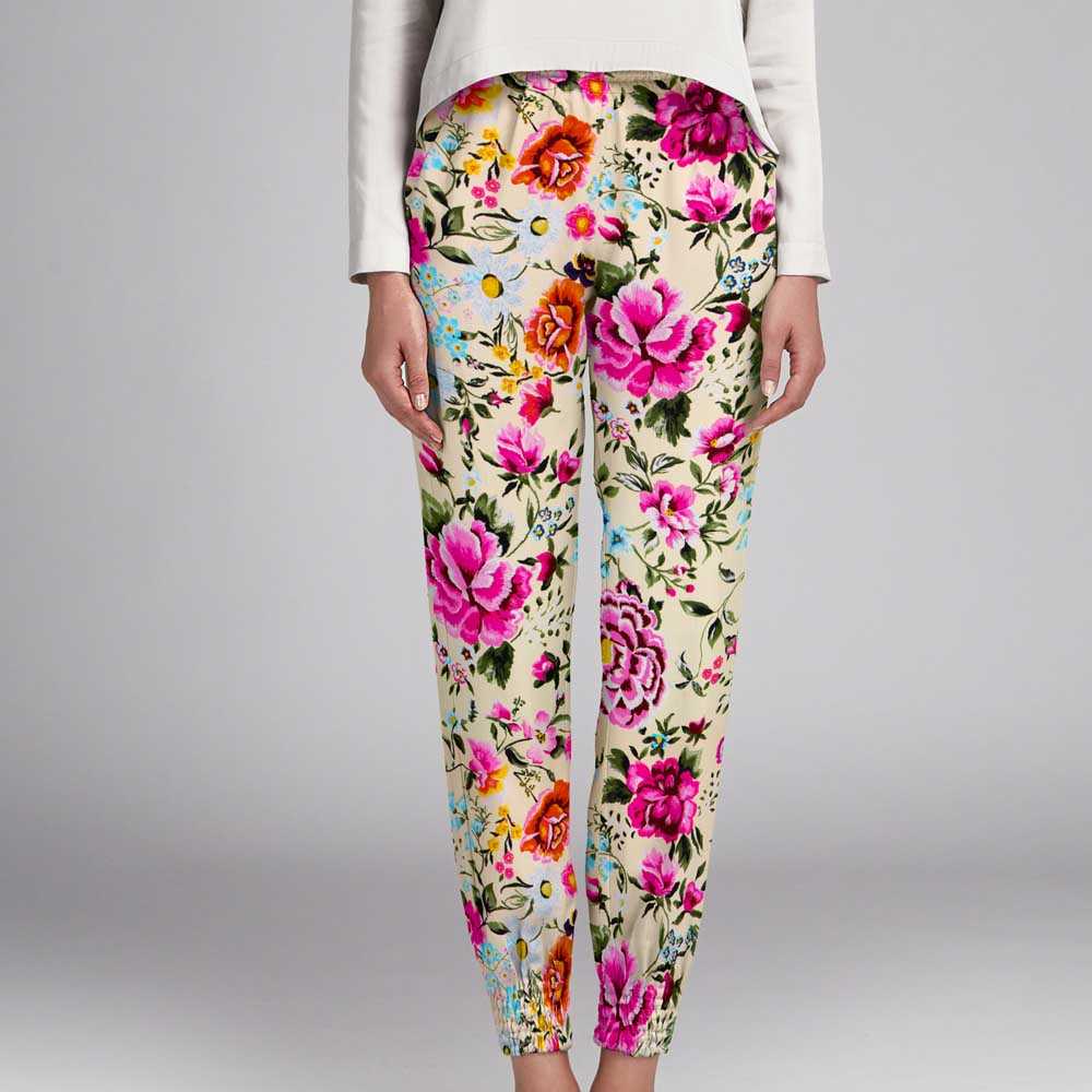 Crêpe Fleurs de Manille Écru - Ribes y Casals