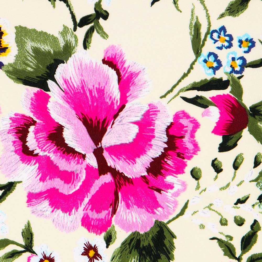 Crêpe Fleurs de Manille Écru - Ribes y Casals