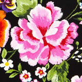 Crêpe Fleurs de Manille Noir - Ribes y Casals