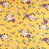 Crepe Fleurs Vintage Jaune - Ribes y Casals