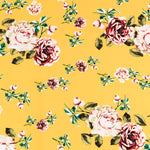 Crepe Fleurs Vintage Jaune - Ribes y Casals