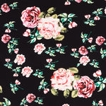 Crepe Fleurs Vintage Noir - Ribes y Casals