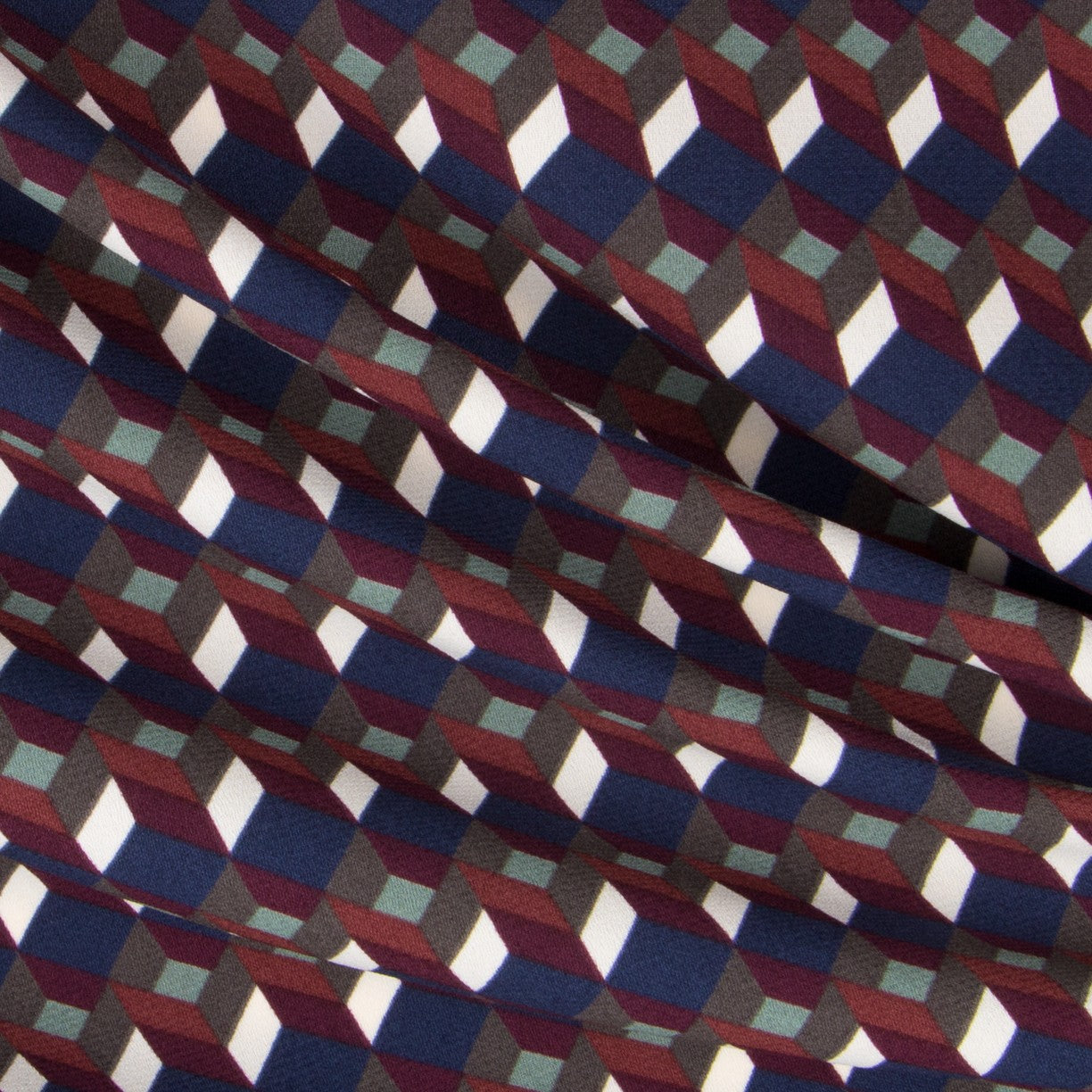 Crêpe Géométrique Vert - Ribes y Casals