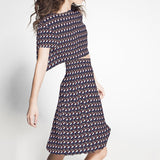 Crêpe Géométrique Vert - Ribes y Casals