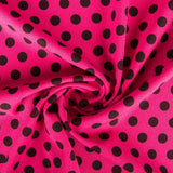 Crêpe Pois Sur Fond Fuschia - Ribes y Casals