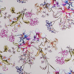 Crêpe Viscose Hibiscus Lavande - Ribes y Casals