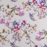 Crêpe Viscose Hibiscus Lavande - Ribes y Casals