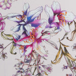 Crêpe Viscose Hibiscus Lavande - Ribes y Casals