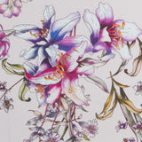 Crêpe Viscose Hibiscus Lavande - Ribes y Casals