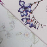 Crêpe Viscose Hibiscus Lavande - Ribes y Casals