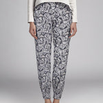 Crêpe Feuilles Blanc Noir - Ribes y Casals