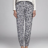 Crêpe Feuilles Blanc Noir - Ribes y Casals