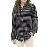 Crêpe Pois Fond Noir - Ribes y Casals