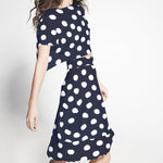 Crepe à Pois Blanc 33mm Noir - Ribes y Casals