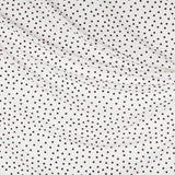 Crepe à Pois Marron 7mm Écru - Ribes y Casals