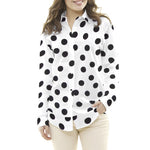 Crepe à Pois Noir 33mm Blanc - Ribes y Casals