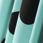 Crêpe Pois Noir 33 Mm Turquoise - Ribes y Casals