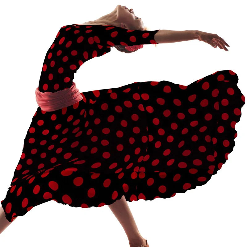 Koshibo à pois 33 mm noir-rouge - Ribes y Casals