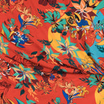 Crepe Cadre Floral Orange - Ribes y Casals