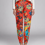 Crepe Cadre Floral Orange - Ribes y Casals